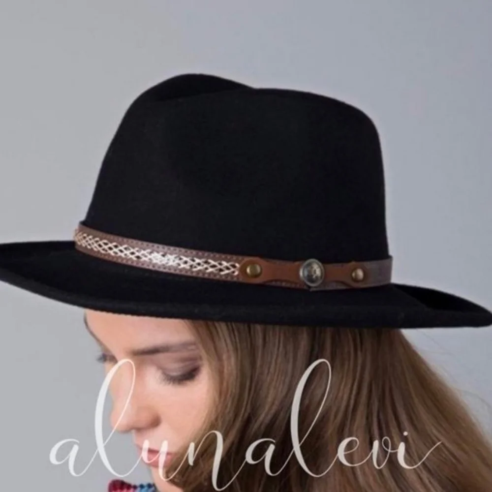 Fedora Hats Light Brown or Black
